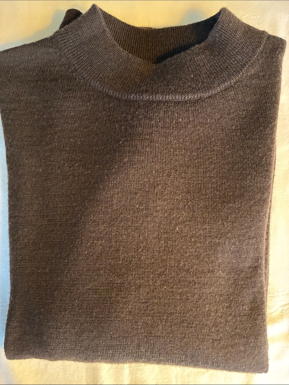 Men's Crewneck Sweater in Dark Brown
